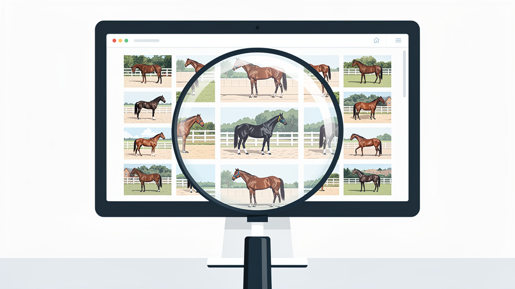 Identifier les signaux d'alerte dans les photos et descriptions de vente de chevaux en ligne